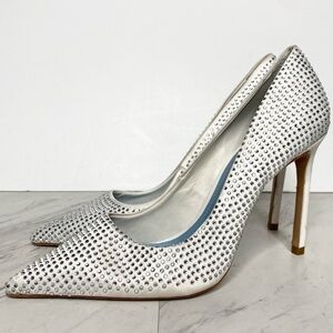 Schutz Lou Crystal Pointy Toe Pump 8B